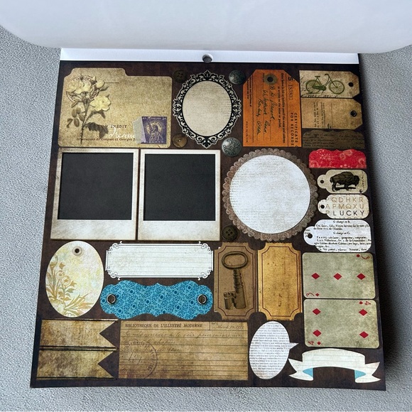 2 for $20 ~ 44 ~ 8 x 8 Printed Cardstock Sheets ~ The Timeless Type Stack Design - Picture 6 of 11